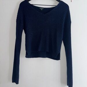 2/$15 Wild Fable Dark Blue Ribbed Sweater